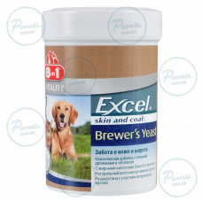 Витамины 8in1 Excel «Brewers Yeast» для собак и кошек, пивные дрожжи с чесноком, 260 шт (для кожи и шерсти)