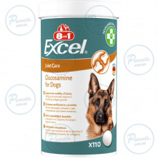 Витамины 8in1 Excel Glucosamine для щенков и взрослых собак, для суставов, 110 шт
