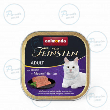 Вологий корм Animonda Vom Feinsten для котів, з куркою та морепродуктами, 100 г