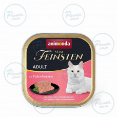 Влажный корм Animonda Vom Feinsten для кошек, с индюшачьими сердцами, 100 г