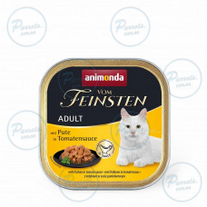 Влажный корм Animonda Vom Feinsten для взрослых кошек, с индейкой в томатном соусе, 100 г