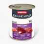 Вологий корм Animonda GranCarno для дорослих собак, з яловичиною та ягням, 800 г