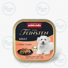 Корм вологий для собак Animonda Vom Feinsten delicious sauce Adult with Chicken + salmon з куркою і лососем, 150 г