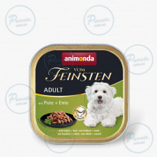 Корм вологий Animonda Vom Feinsten delicious sauce Adult with Turkey + duck для собак з індичкою і качкою 150г