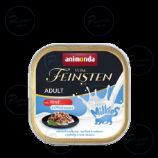 Корм вологий для котів Animonda Vom Feinsten Adult with beef in milk sauce з яловичиною у молочному соусі, 100 г