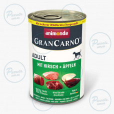 Корм Animonda GranCarno Adult Beef + Deer with Apple консервований д/соб з яловичиною олениною і яблуком 400 г...