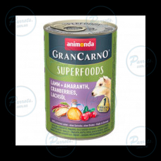 Корм вологий GranCarno д/соб ягня, амарант, журавлина, лососева олія 400г