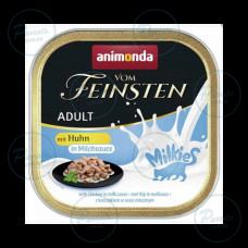 Корм вологий Vom Feinsten Adult для котів з куркою в молочному соусі 100 г
