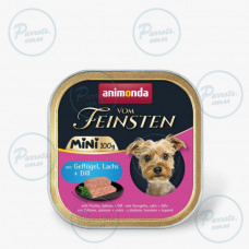 Корм вологий Animonda Vom Feinsten Adult Mini для собак мініпорід, з птицею, лососем 100 г