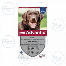 Капли на холку Bayer Elanco Advantix для собак от 25 до 40 кг 1 пипетка
