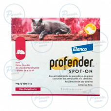 Краплі на холку Bayer Elanco Profender для котів від 5 до 8 кг антигельминтик 2 піпетки