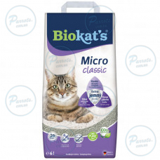 Наповнювач для котячого туалету Biokat's Micro Classic 6 л