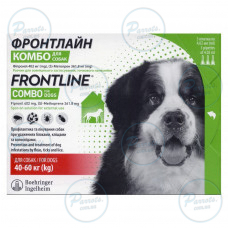 Краплі на холку Boehringer Ingelheim Frontline Combo для собак від 40 до 60 кг 3 піпетки