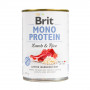 Вологий корм Brit Mono Protein Lamb & Rice для собак, з ягнятиною та рисом, 400 г