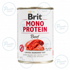 Влажный корм Brit Mono Protein Beef для собак, с говядиной, 400 г