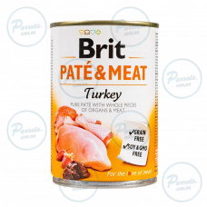 Влажный корм Brit Care Pate & Meat для собак, с индейкой, 400 г
