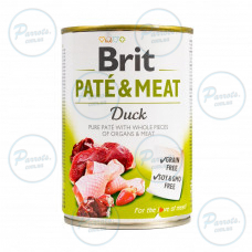 Влажный корм Brit Care Pate & Meat для собак, с уткой, 400 г