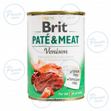 Вологий корм Brit Care Pate & Meat для собак, з олениною, 400 г
