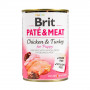 Вологий корм Brit Care Pate & Meat для цуценят, з куркою та індичкою, 400 г