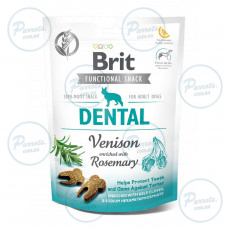 Функціональні ласощі Brit Care Dental оленина з розмарином для собак, 150 г