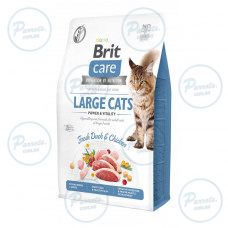 Сухий корм Brit Care Cat GF Large Power & Vitality для котів великих порід, качка та курка, 2 кг