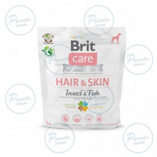 Brit Care Dog Insect Fish корм для собак с насекомыми и рыбой для кожи и шерсти1 kg