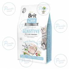 Сухий корм Brit Care Cat GF Insect для котів з харчовою непереносимістю, з комахами та рибою, 2 кг