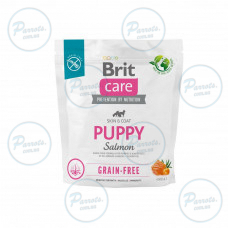 Сухой корм Brit Care Dog Grain-free Puppy для щенков, беззерновой с лососем, 1 кг