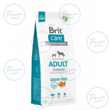 Сухий корм Brit Care Dog Grain-free Adult для собак малих і середніх порід, беззерновий з лососем, 12 кг