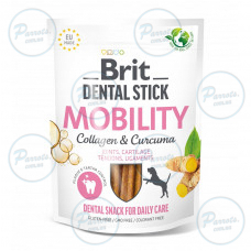 Ласощі для собак Brit Dental Stick Mobility для мобільності суглобів, колаген та куркума, 7 шт, 251 г