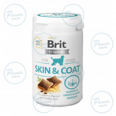 Витамины для собак Brit Vitamins Skin and Coat для кожи и шерсти, 150 г