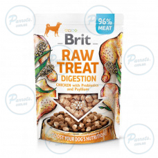 Ласощі Brit Raw Treat Digestion Freeze-dried для дорослих собак з куркою пробіотиками та псиліумом для поліпшення...