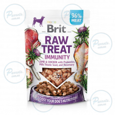 Ласощі Brit Raw Treat Immunity Freeze-dried для дорослих собак з ягням і куркою для зміцнення імунітету 40 г