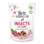 Лакомства для собак Brit Care Dog Crunchy Cracker Insects для пищеварения, насекомые, ягненок и малина, 200 г