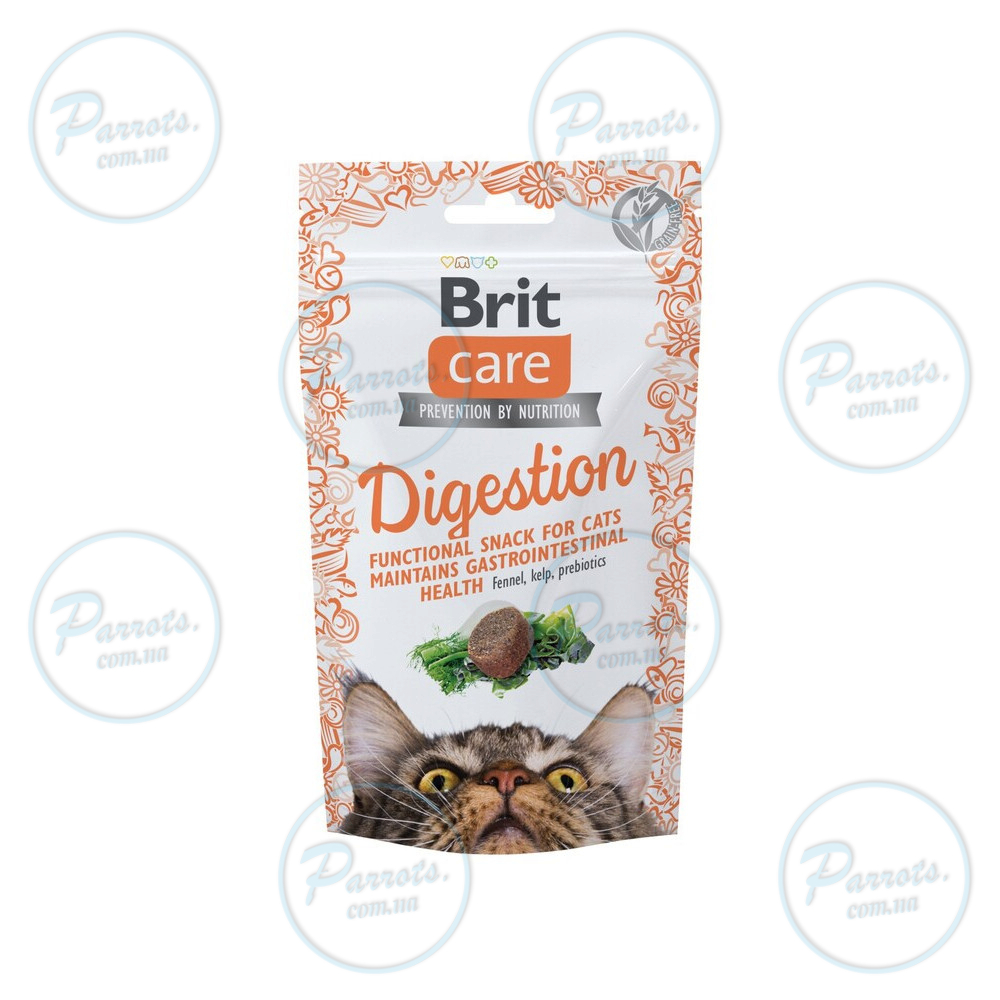 Функциональное лакомства для кошек Brit Care Cat Snack Digestion с тунцем, 50 г