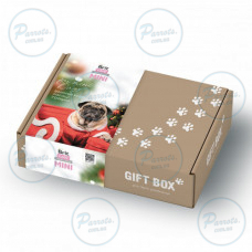 Подарунковий бокс Brit Care Dog Small Breed Gift box Новорічний для собак малих порід з вологим кормом та ласощами 1 кг