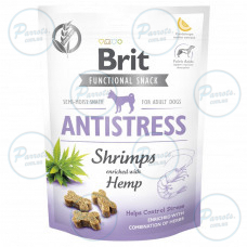 Функциональные лакомства для собак Brit Care Functional Snack Antistress Shrimps с креветками, 150 г