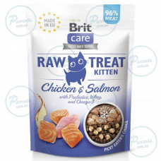Лакомства для котят Brit Raw Treat Kitten Freeze-dried с курицей и лососем, 40 г