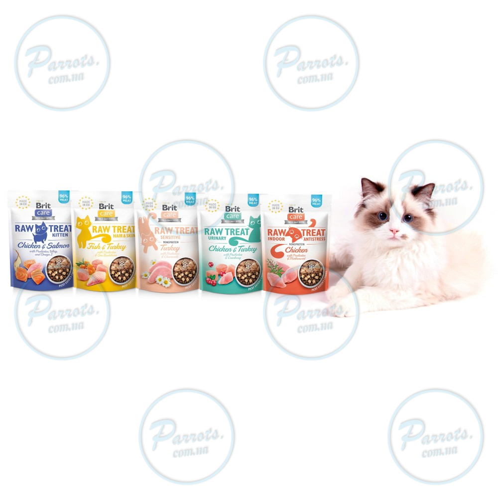 Лакомства для котят Brit Raw Treat Kitten Freeze-dried с курицей и лососем, 40 г