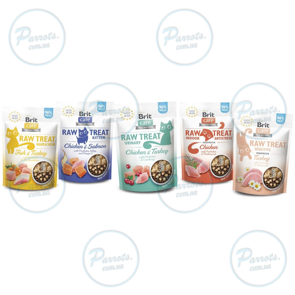 Лакомства для кошек Brit Raw Treat Urinary Freeze-dried с курицей и индейкой, 40 г