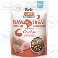 Ласощі для котів Brit Raw Treat Indoor & Antistress Freeze-dried з куркою, 40 г