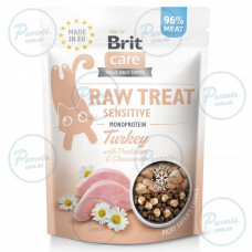 Ласощі для котів Brit Raw Treat Sensitive Freeze-dried з індичкою, 40 г