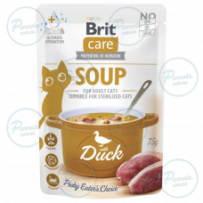 Корм вологий "Суп для котів Brit Care Soup with Duck з качкою", 75 г