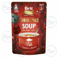 Корм влажный для кошек Brit Care Christmas Fish Soup рождественский суп с рыбой 75 г