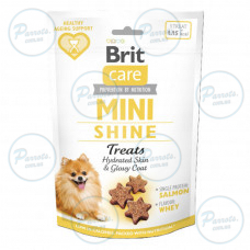 Ласощі Brit Care Mini Treats Shine для собак малих порід, для блиску шерсті, з лососем, 50 г
