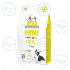 Сухий корм Brit Care GF Mini для дорослих собак мініатюрних порід, з ягням, 2 кг