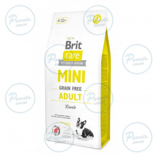 Сухий корм Brit Care GF Mini для дорослих собак мініатюрних порід, з ягням, 7 кг