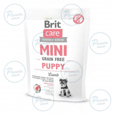 Сухий корм Brit Care GF Mini Puppy для цуценят мініатюрних порід, з ягням, 400 г
