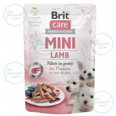 Влажный корм Brit Care Mini для щенков, из филе ягненка в соусе, 85 г