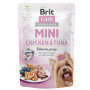 Вологий корм Brit Care Mini для собак, з філе курки та тунця в соусі, 85 г